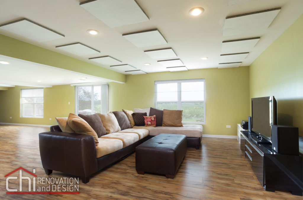 CHI | Round Lake Basement Living Room Renovation