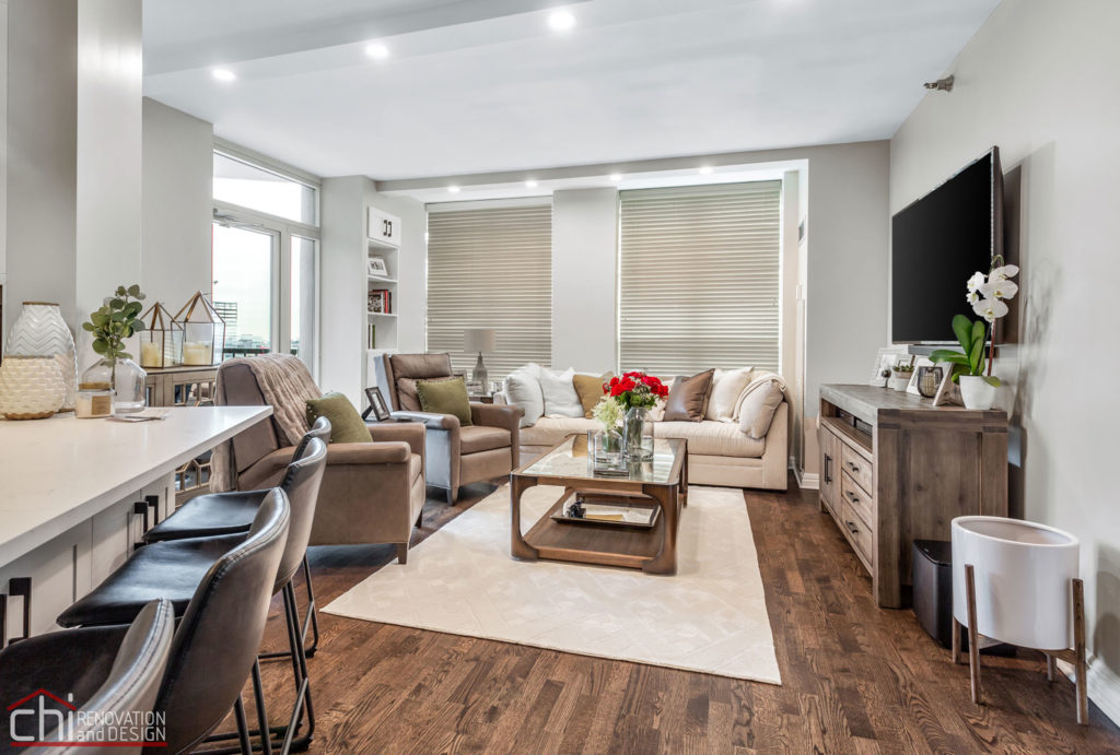 CHI | Chicago Condo Kingsbury Living Room Renovation