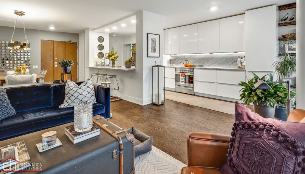 CHI | Chicago Modern Condo Family Living Room Interior