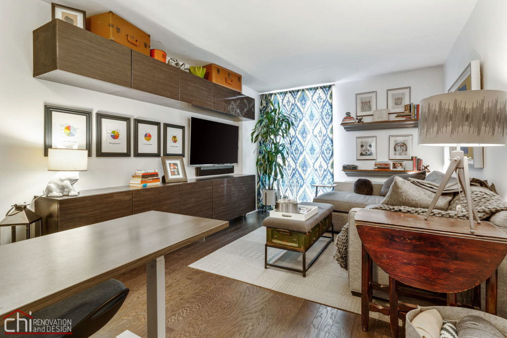 CHI | Chicago Modern Condo Living Study Room Renovation