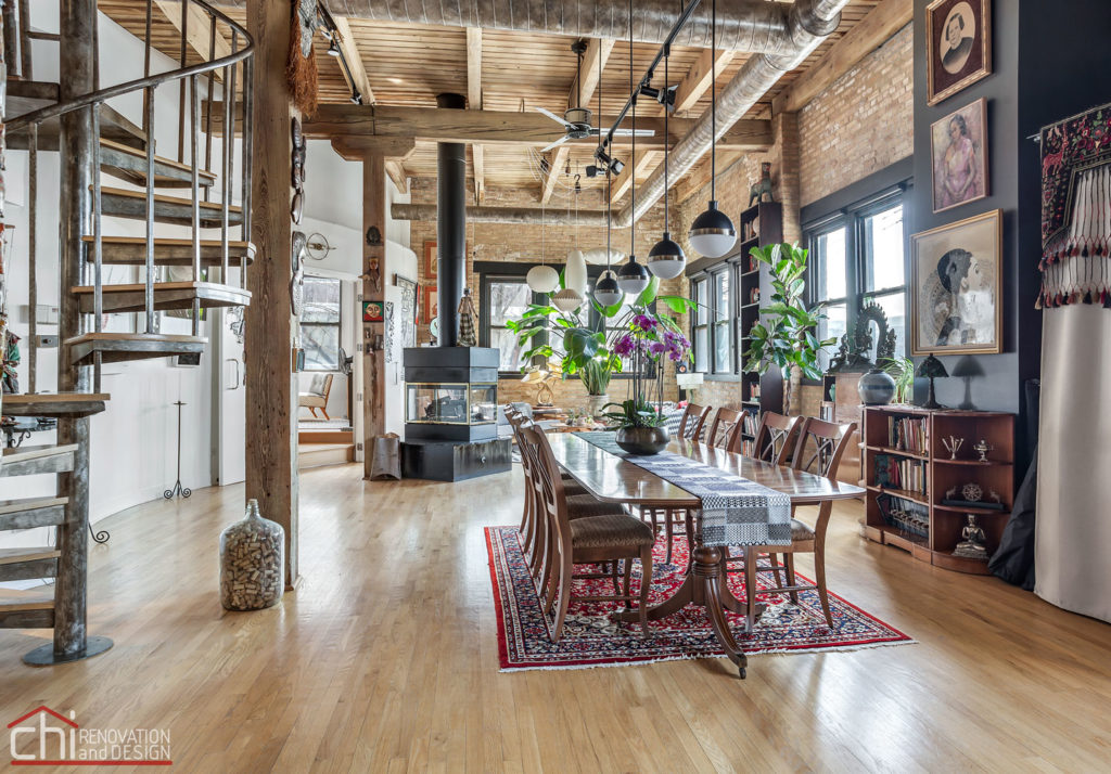 CHI | Chicago Timber Loft Dining Space Remodel