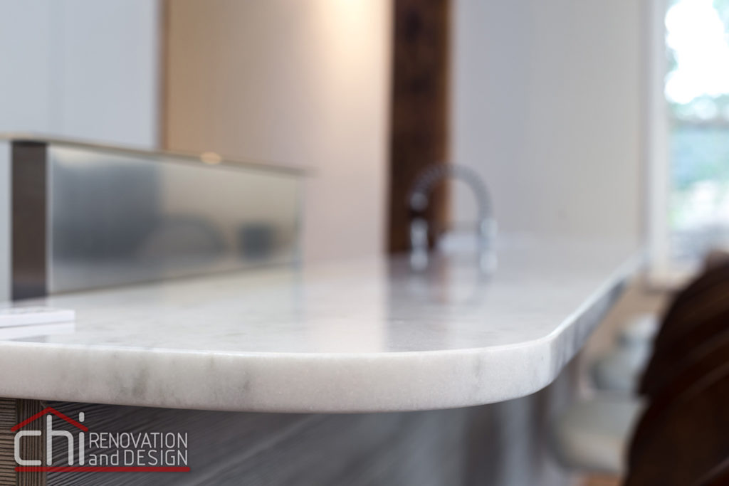 CHI | Contemporary Chicago Kitchen Marbel Countertop Remodel