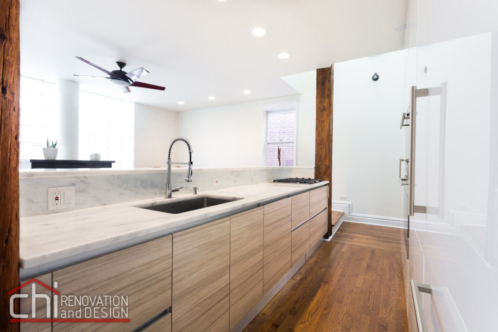 CHI | Contemporary Chicago Kitchen Sink Countertop Remodel