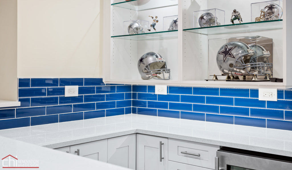 CHI | Barrington Basement Backsplash Design