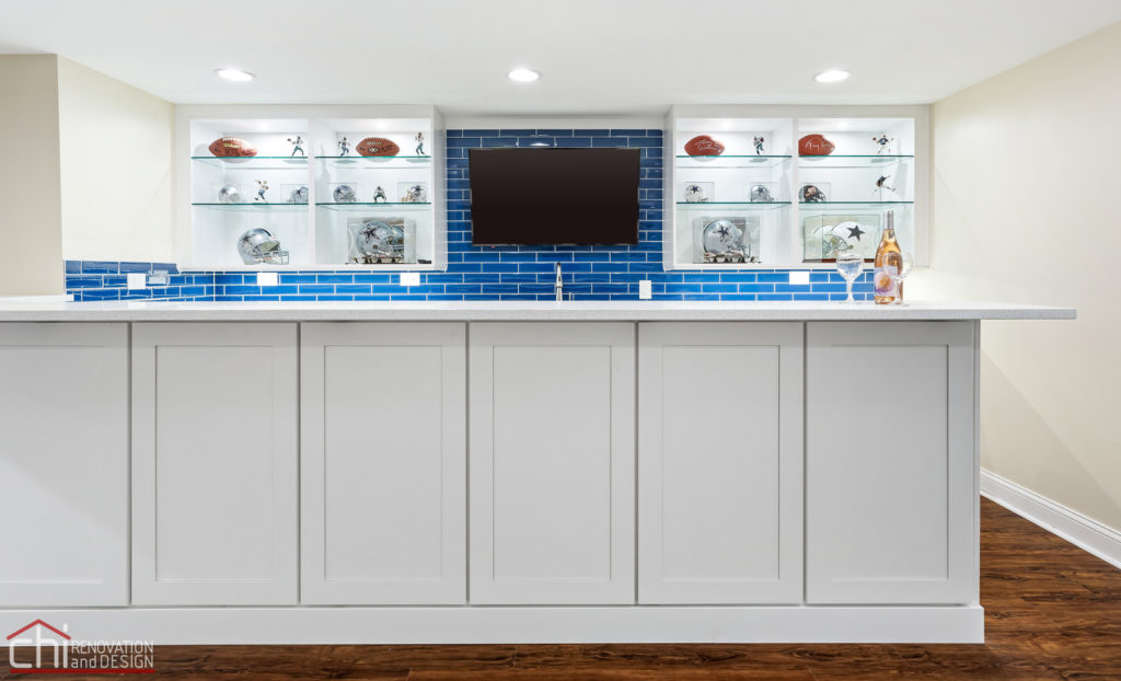 CHI | Barrington Basement Wet Bar Design