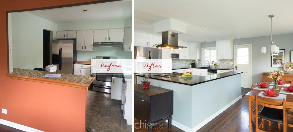 Chi Ren Before After Des Plaines Kitchen