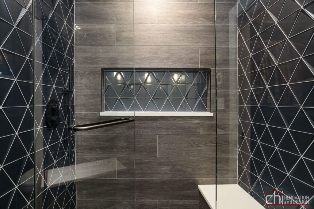 Masculine Uptown Master Bath Overhaul