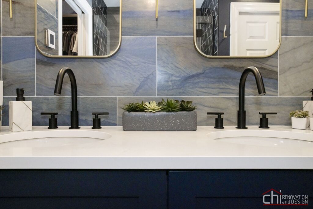 Masculine Uptown Master Bath Overhaul