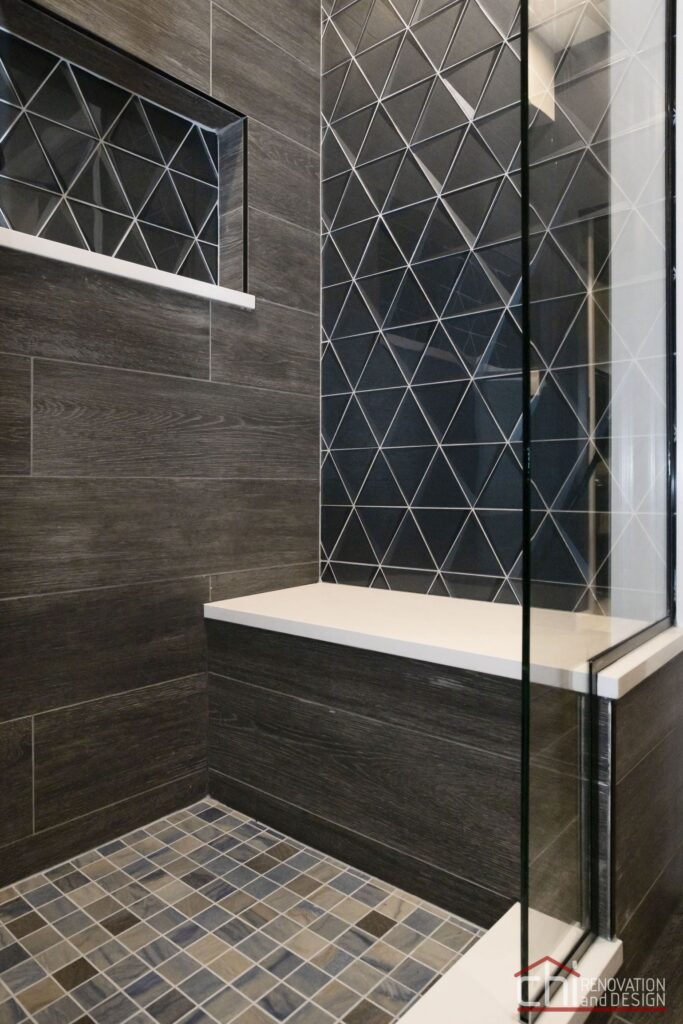 Masculine Uptown Master Bath Overhaul