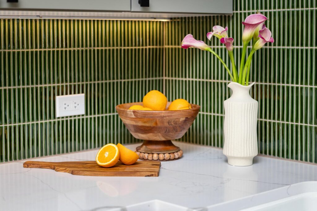 Winnemac Ave Kitchen Remodel Featuring Calm Green Interiors