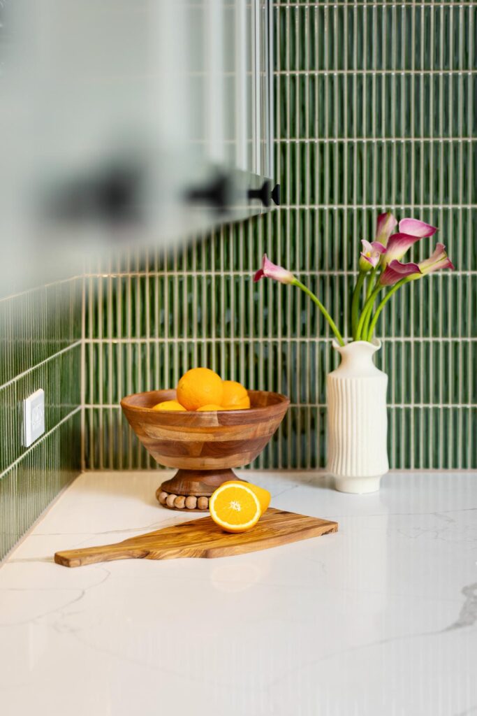 Winnemac Ave Kitchen Remodel Featuring Calm Green Interiors