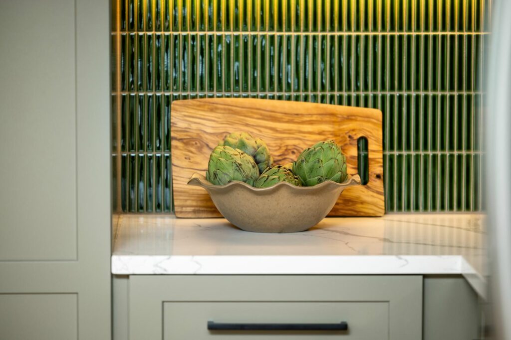 Winnemac Ave Kitchen Remodel Featuring Calm Green Interiors