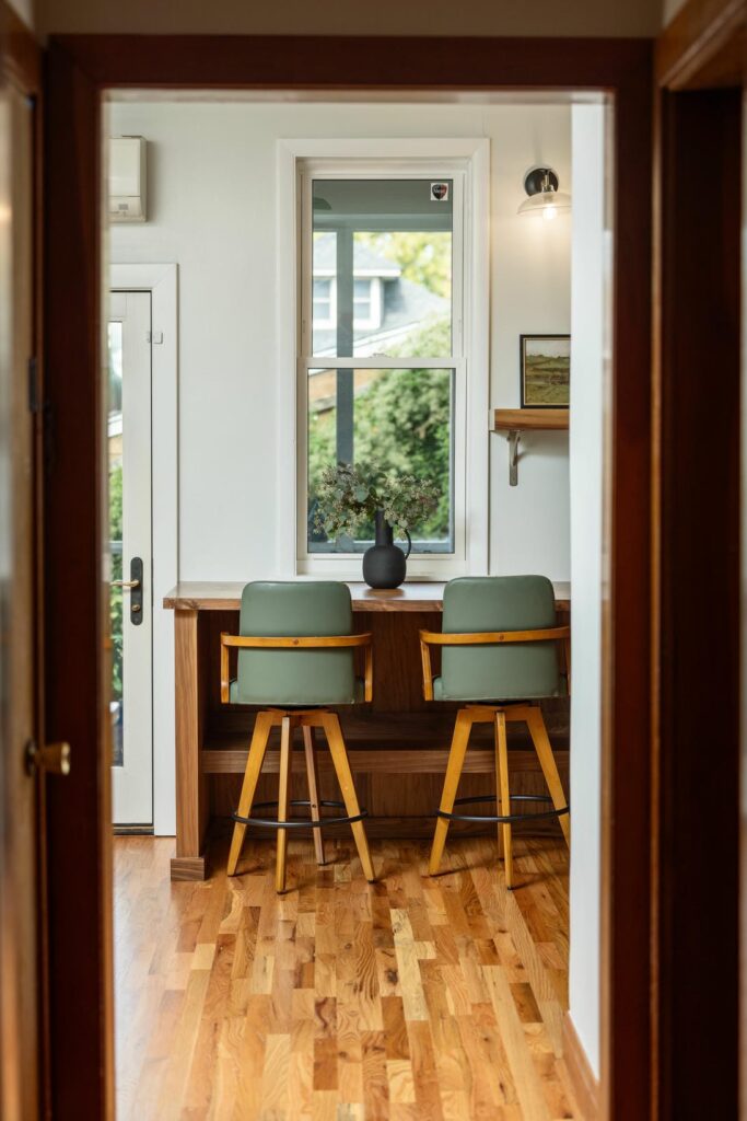 Winnemac Ave Kitchen Remodel Featuring Calm Green Interiors