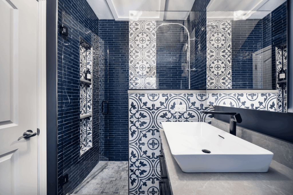 Ainslie Bathroom Revamp: Deep Blue Interiors