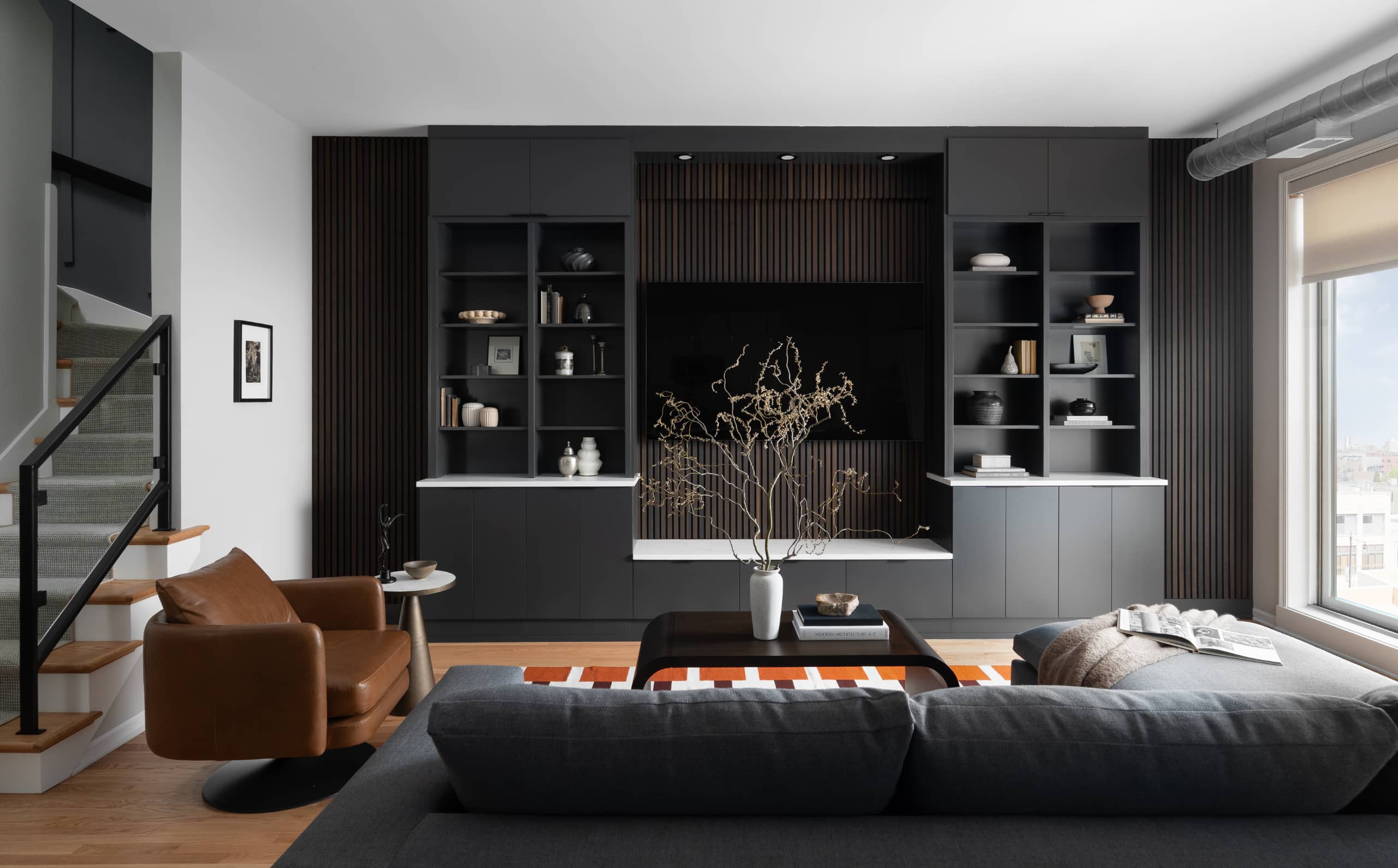 Lakeview Home Interiors Reimagined: Modern Moody & Industrial